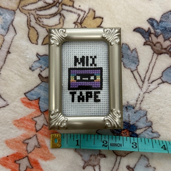 Handmade stitched cassette tape picture vintage retro - Picture 4 of 4